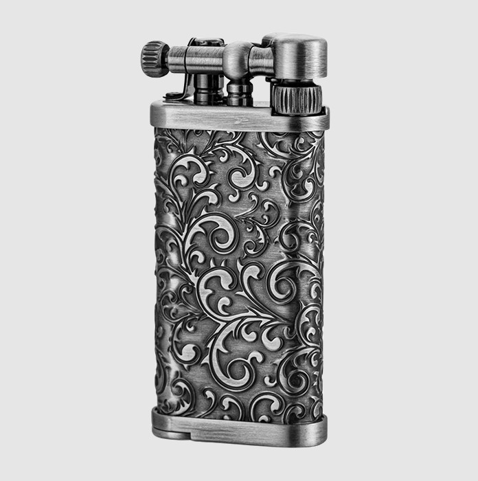 Corona Old Boy Lighter - Arabesque Silver - Click Image to Close